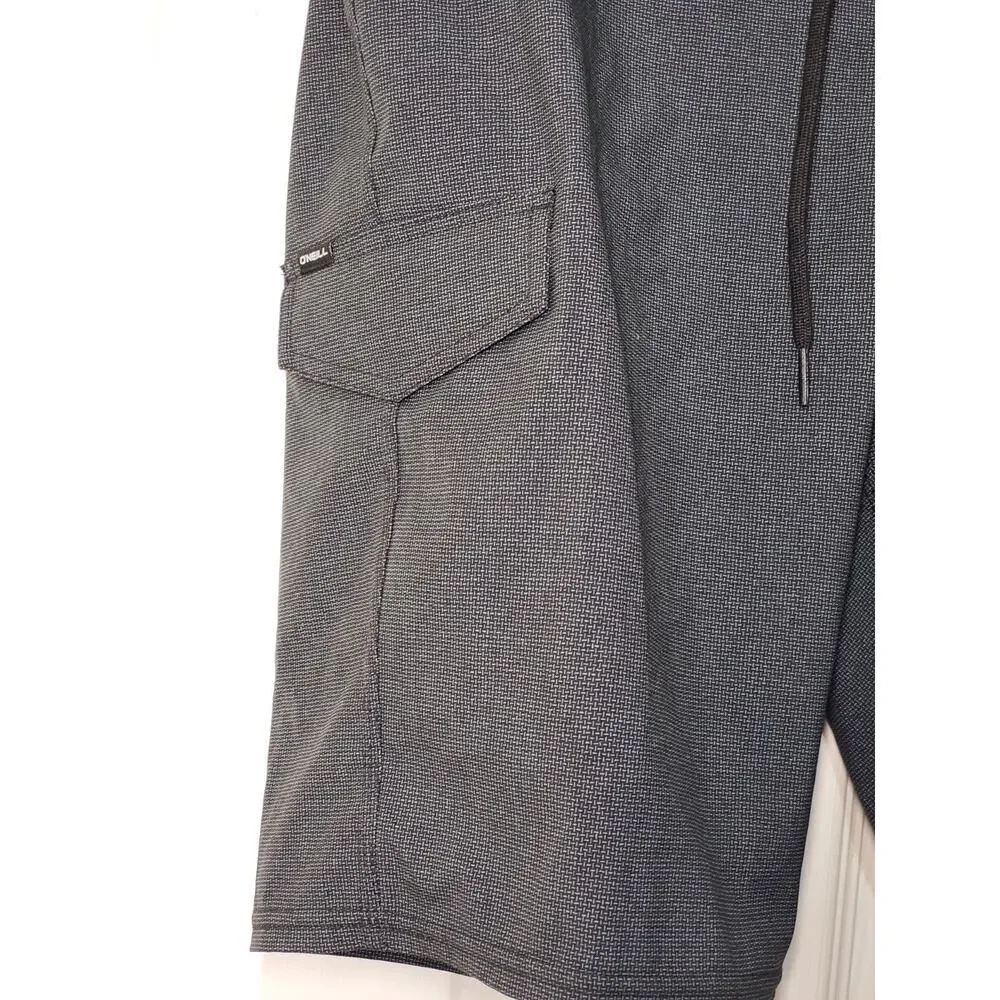 O’Neill Men’s Board Shorts Size 30 Gray Stretch Below Knee 21” NWT